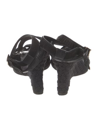 Christian Dior Diorissimo Pattern Leather Espadrilles