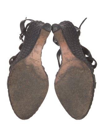 Christian Dior Diorissimo Pattern Leather Espadrilles