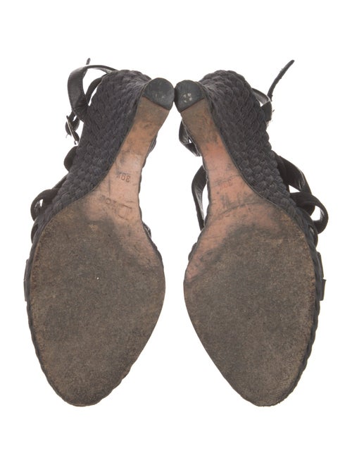 Christian Dior Diorissimo Pattern Leather Espadrilles