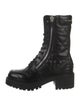 Christian Dior Cannage Pattern Leather Combat Boots