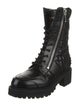 Christian Dior Cannage Pattern Leather Combat Boots