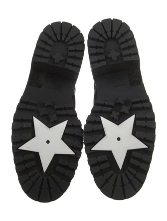 Christian Dior Cannage Pattern Leather Combat Boots