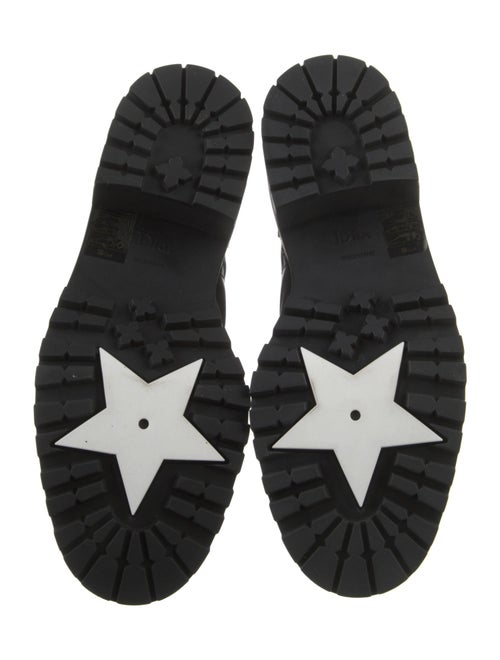 Christian Dior Cannage Pattern Leather Combat Boots