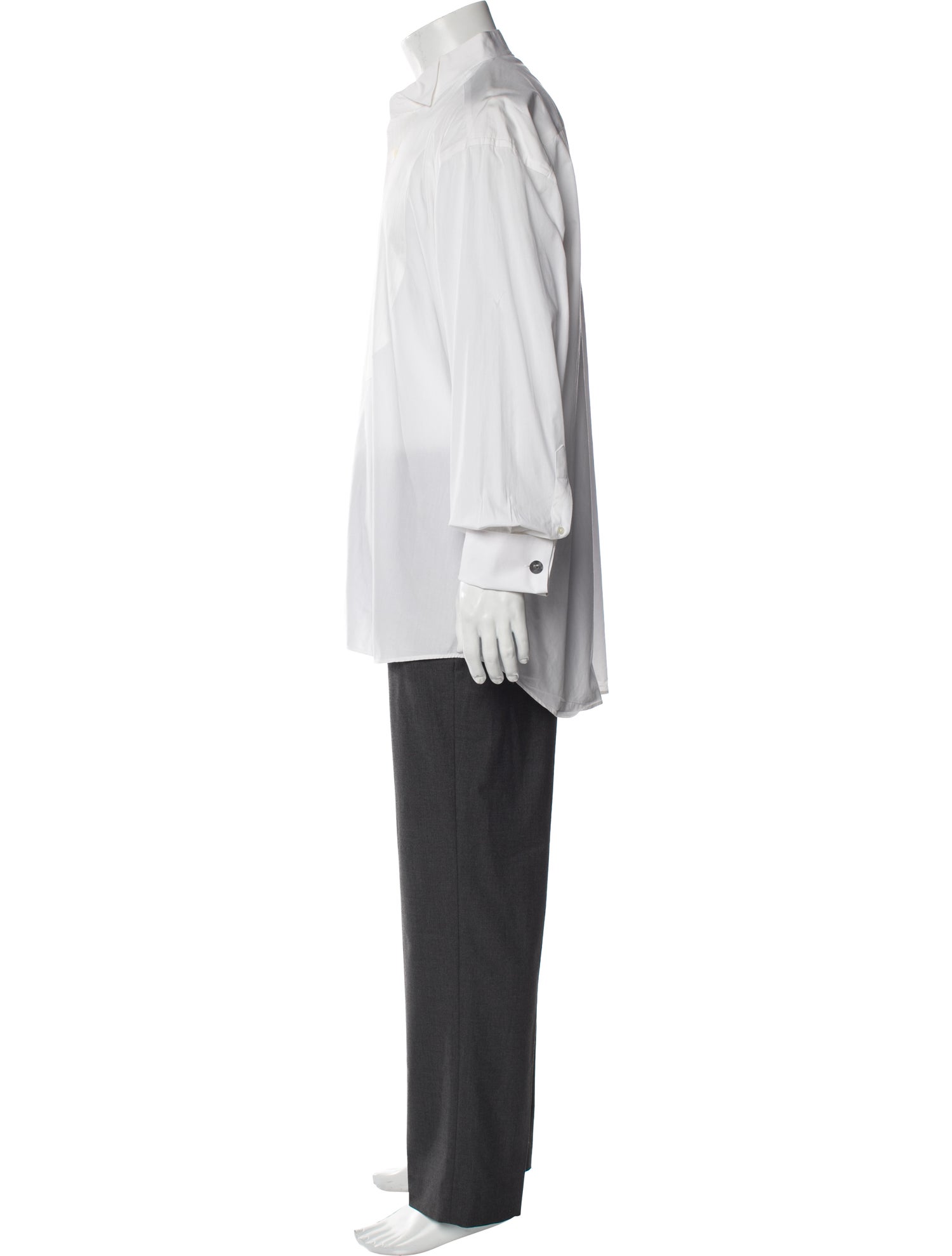 Christian Dior Bee Accent Long Sleeve Tuxedo Shirt