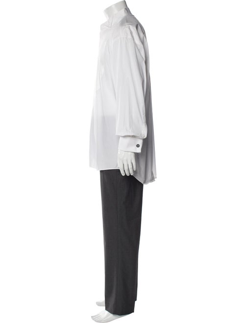 Christian Dior Bee Accent Long Sleeve Tuxedo Shirt