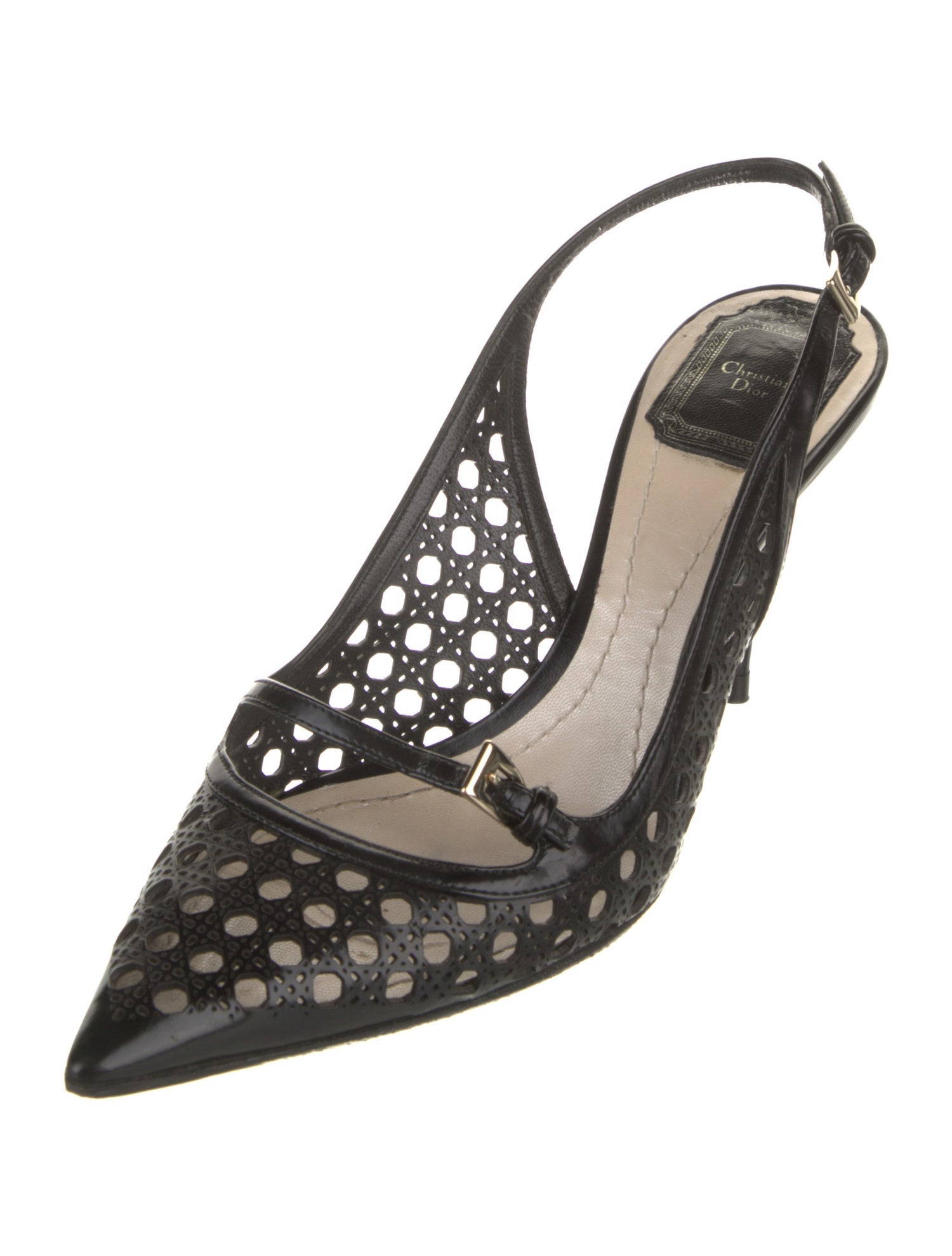 Christian Dior Leather Slingback Pumps