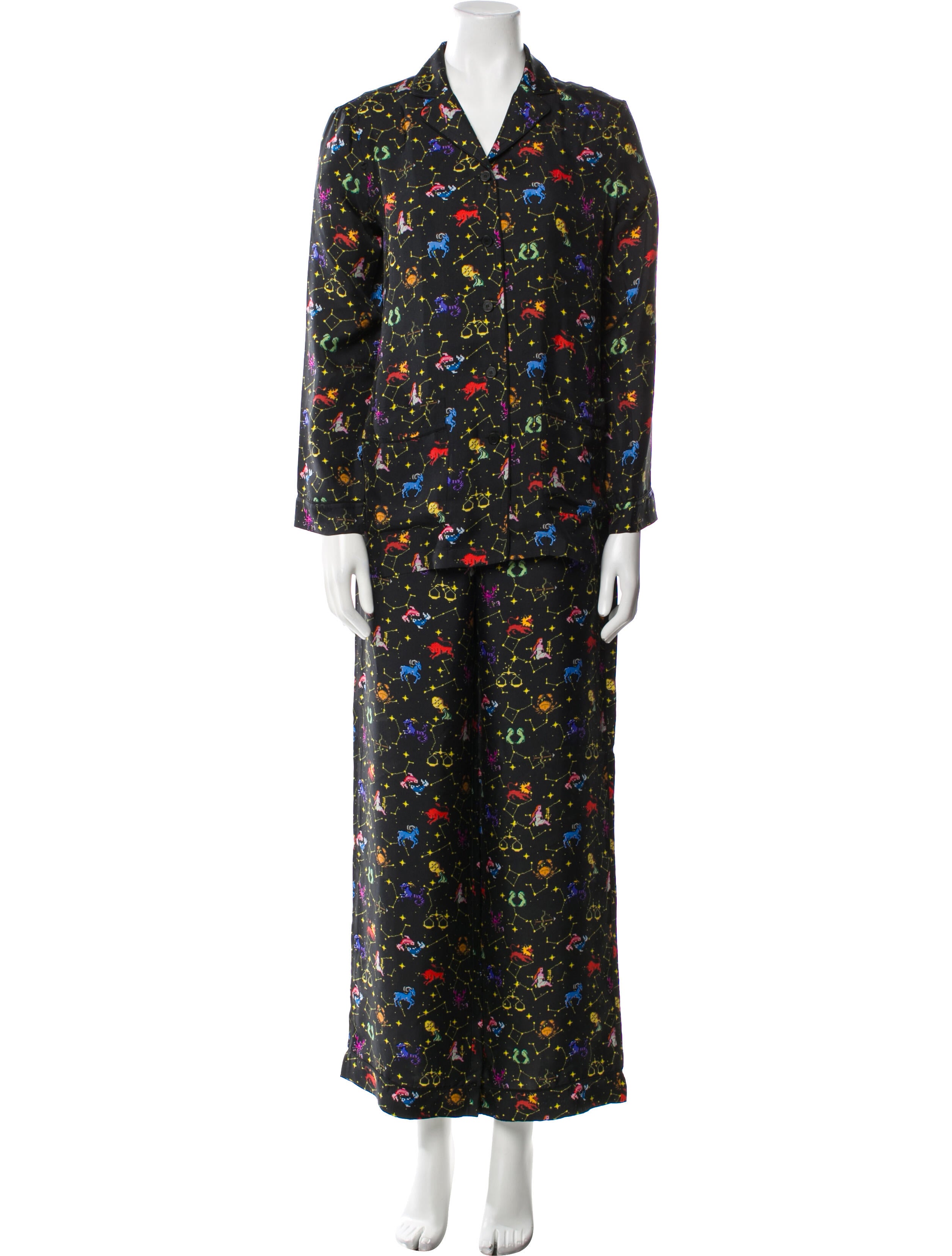 Christian Dior Silk Printed Pant Set
