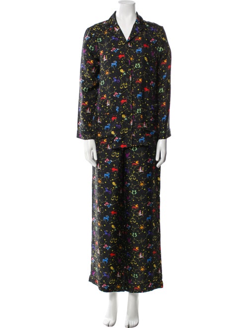 Christian Dior Silk Printed Pant Set