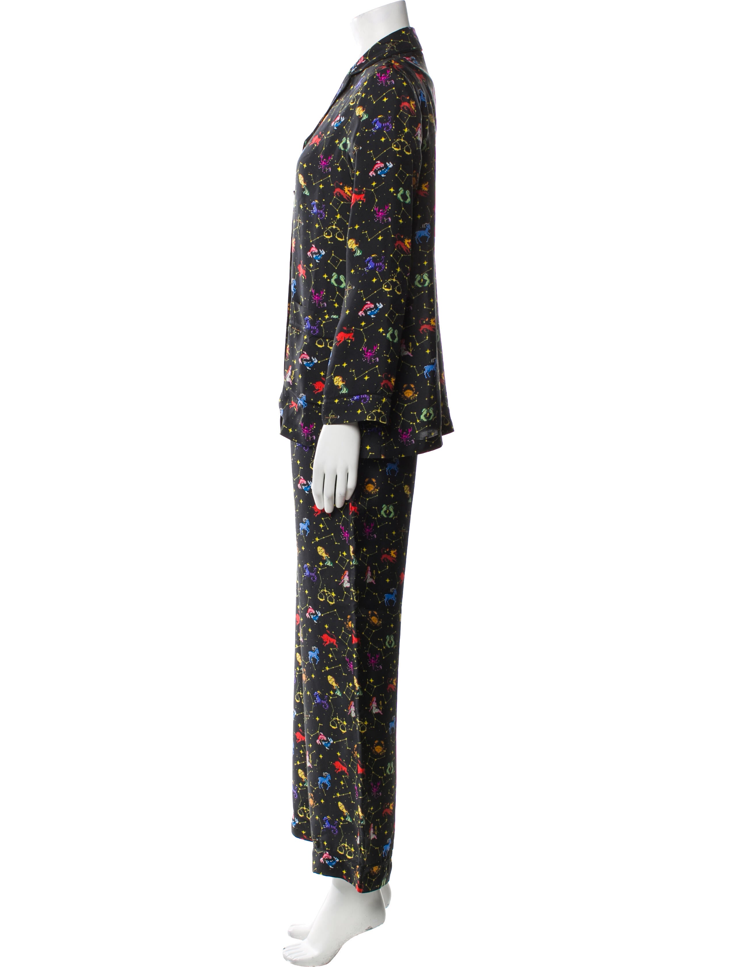 Christian Dior Silk Printed Pant Set