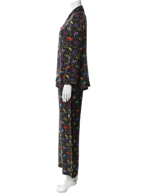 Christian Dior Silk Printed Pant Set