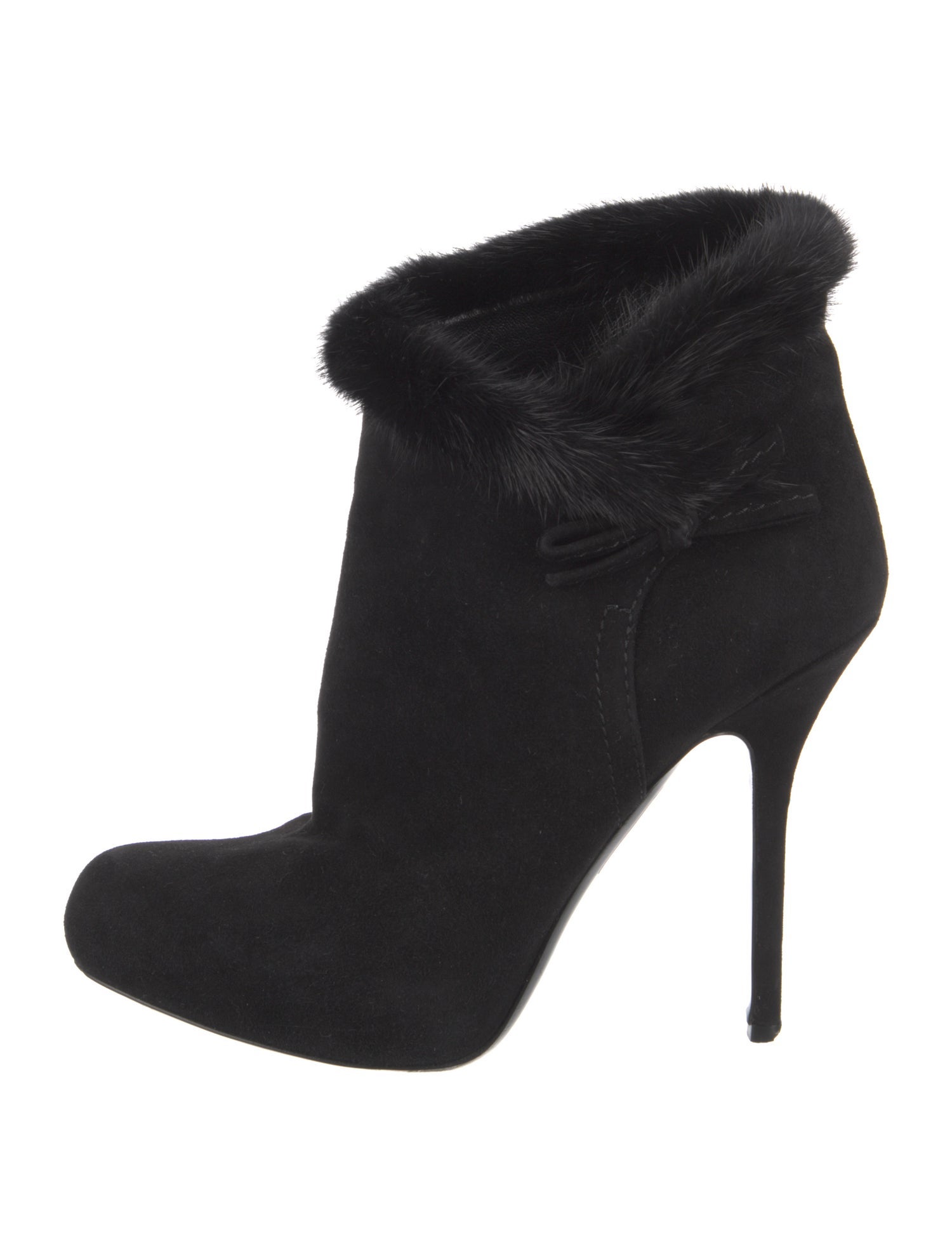 Christian Dior Suede Bow Accents Boots