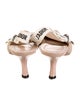 Christian Dior Sylvie Web Accent Bow Accents Slingback Pumps