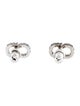 Christian Dior Crystal Clair D Lune Stud Earrings