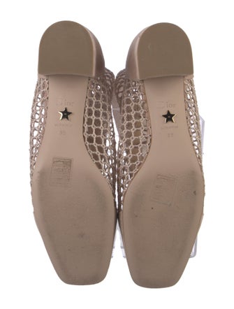 Christian Dior Suede Mesh Accents Lace-Up Boots