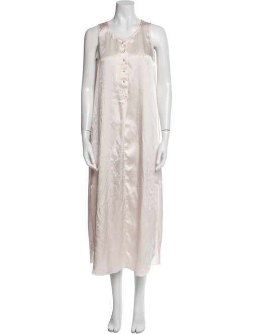 Christian Dior Satin Embroidered Accent Nightgown