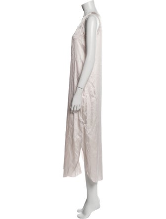 Christian Dior Satin Embroidered Accent Nightgown