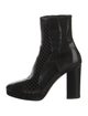 Christian Dior Embossed Leather Mesh Accents Sock Boots