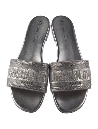 Christian Dior D-Way Printed Slides