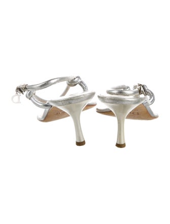 Christian Dior Leather Slingback Sandals