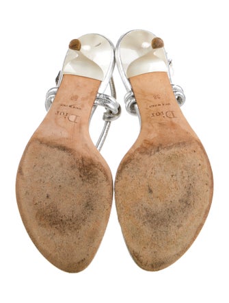 Christian Dior Leather Slingback Sandals