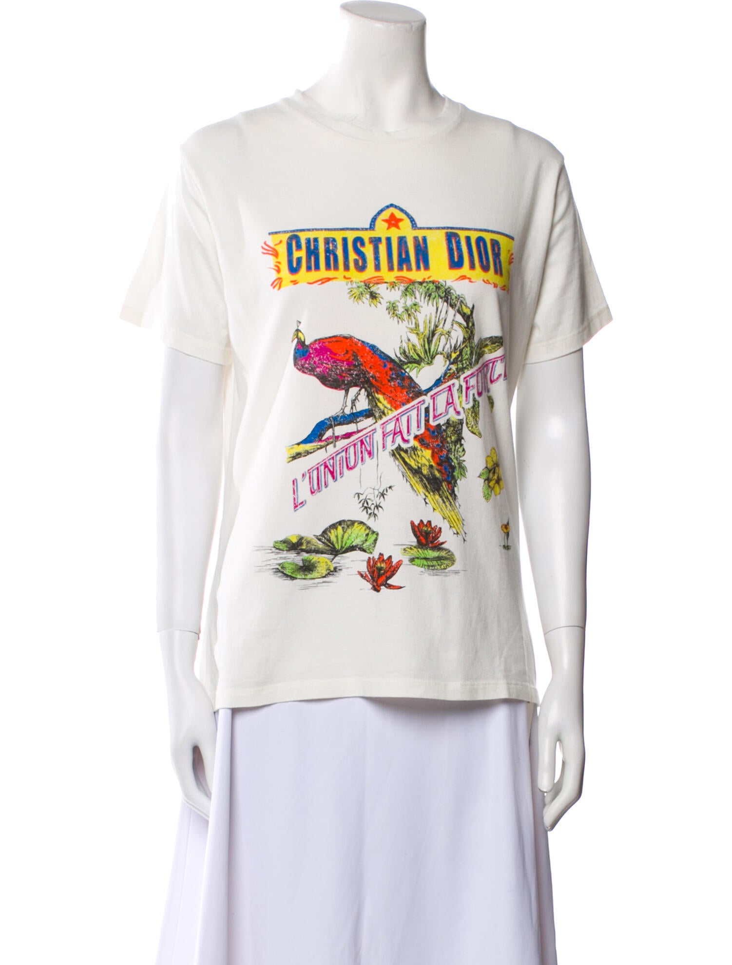 Christian Dior Graphic Print Crew Neck T-Shirt