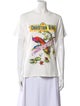 Christian Dior Graphic Print Crew Neck T-Shirt