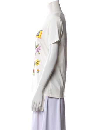 Christian Dior Graphic Print Crew Neck T-Shirt