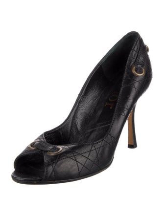 Christian Dior Cannage Pattern Leather Pumps