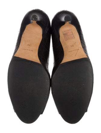 Christian Dior Cannage Pattern Leather Pumps