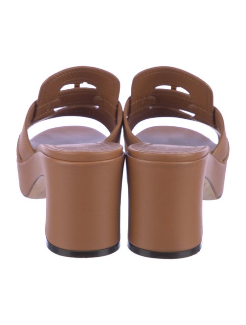 Christian Dior Leather Cutout Accent Slides