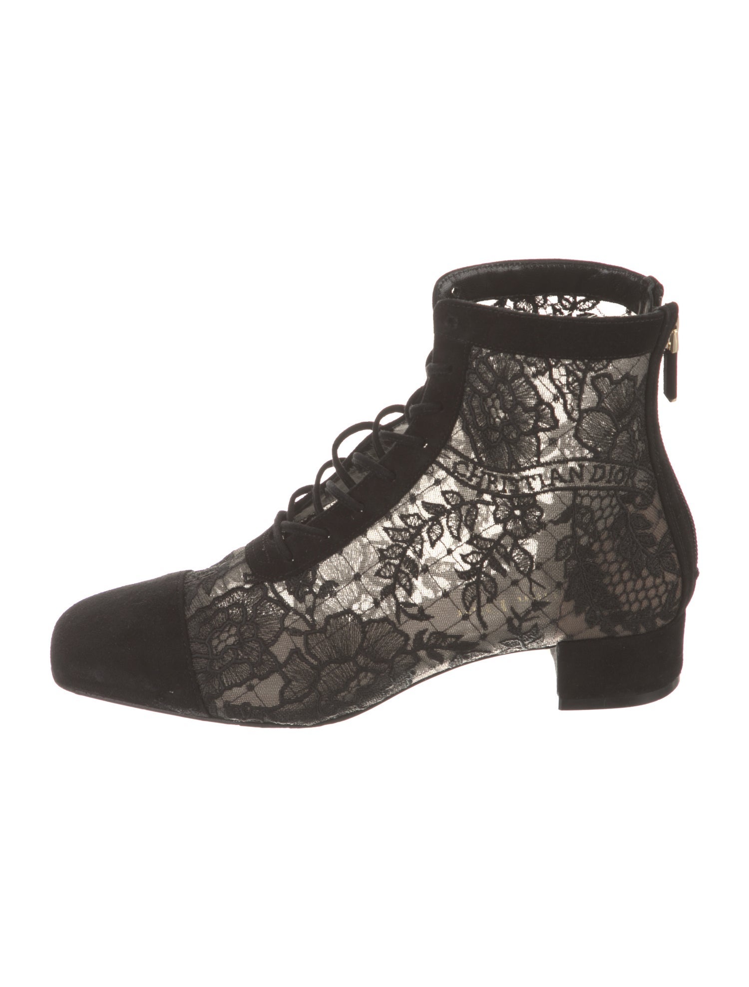 Christian Dior Lace Lace Pattern Boots