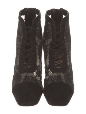 Christian Dior Lace Lace Pattern Boots