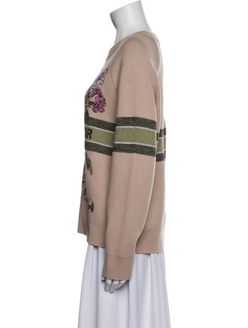 Christian Dior Cashmere Floral Sweater