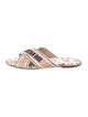 Christian Dior Canvas Printed Slides