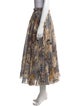 Christian Dior Floral Print Midi Length Skirt