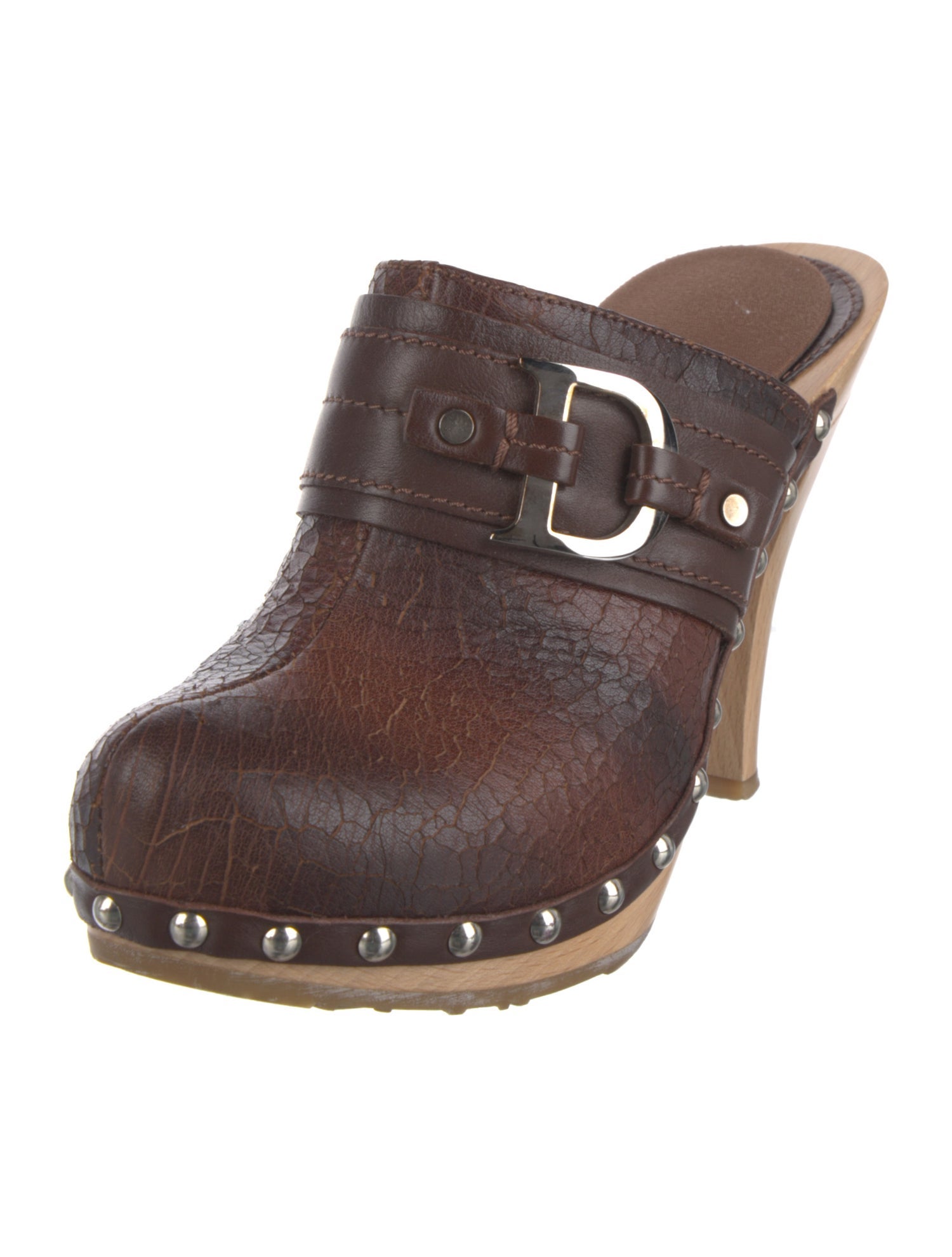 Christian Dior Leather Patterned Mules