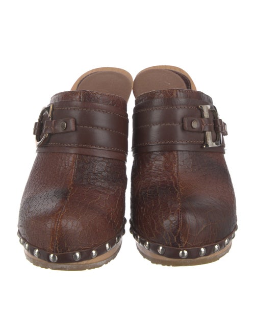 Christian Dior Leather Patterned Mules