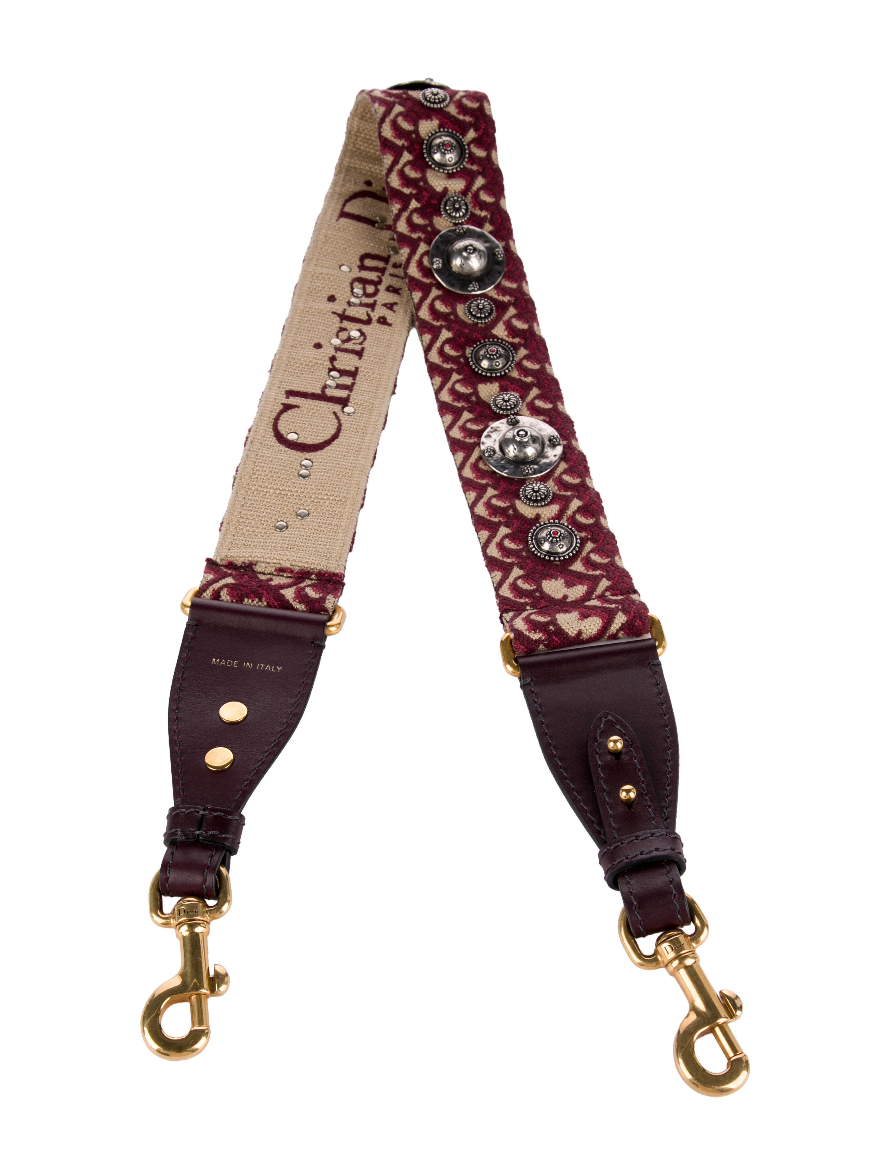 Christian Dior Studded Oblique Bag Strap