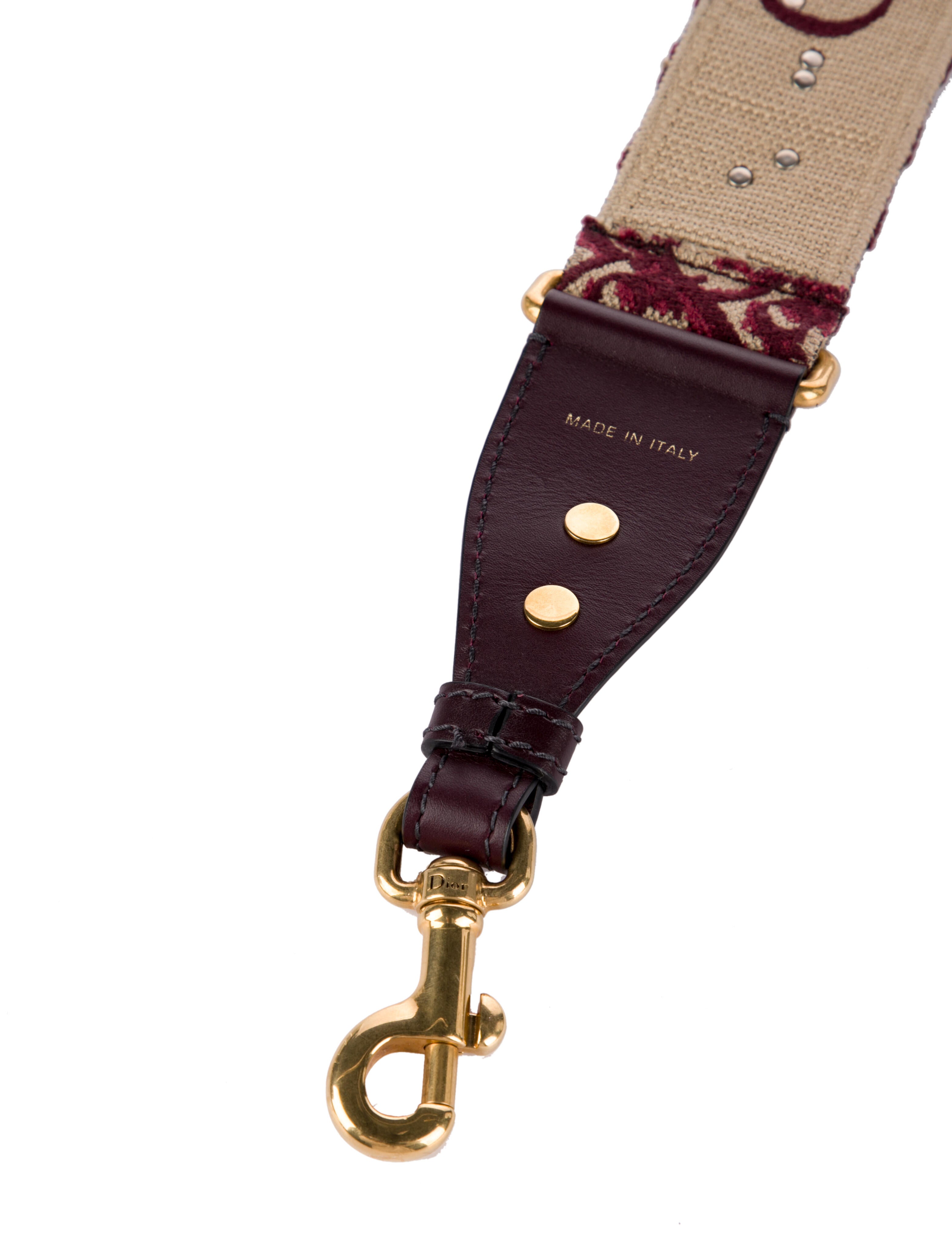 Christian Dior Studded Oblique Bag Strap