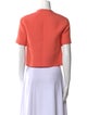 Christian Dior Wool Crew Neck Crop Top