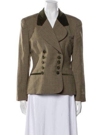 Christian Dior Wool Printed Blazer