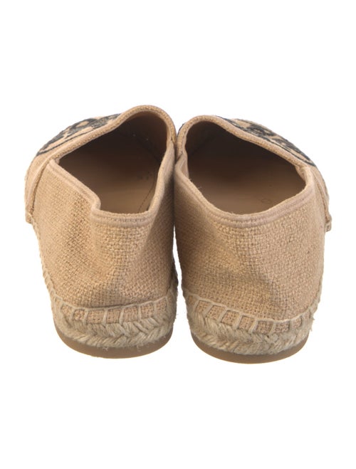 Christian Dior Printed Embroidered Accent Espadrilles