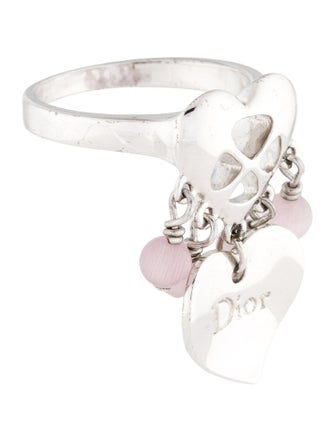 Christian Dior Resin Heart Cocktail Ring