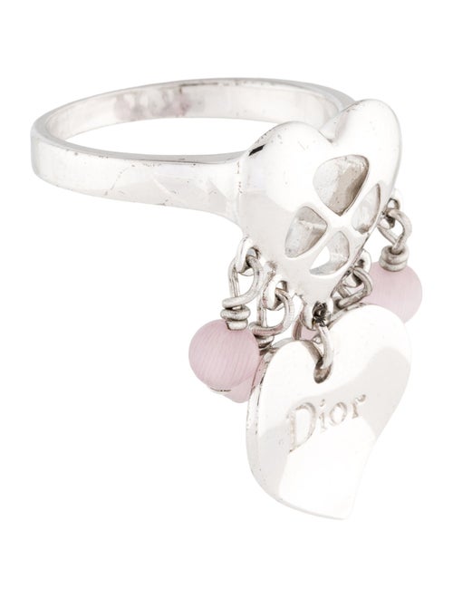 Christian Dior Resin Heart Cocktail Ring
