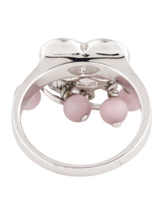 Christian Dior Resin Heart Cocktail Ring