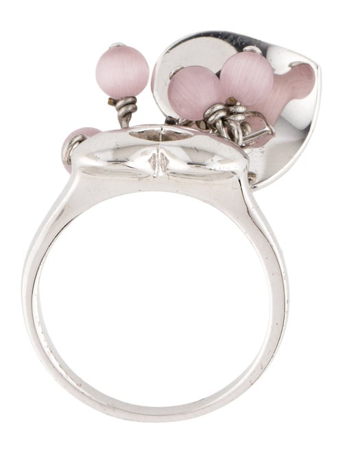 Christian Dior Resin Heart Cocktail Ring