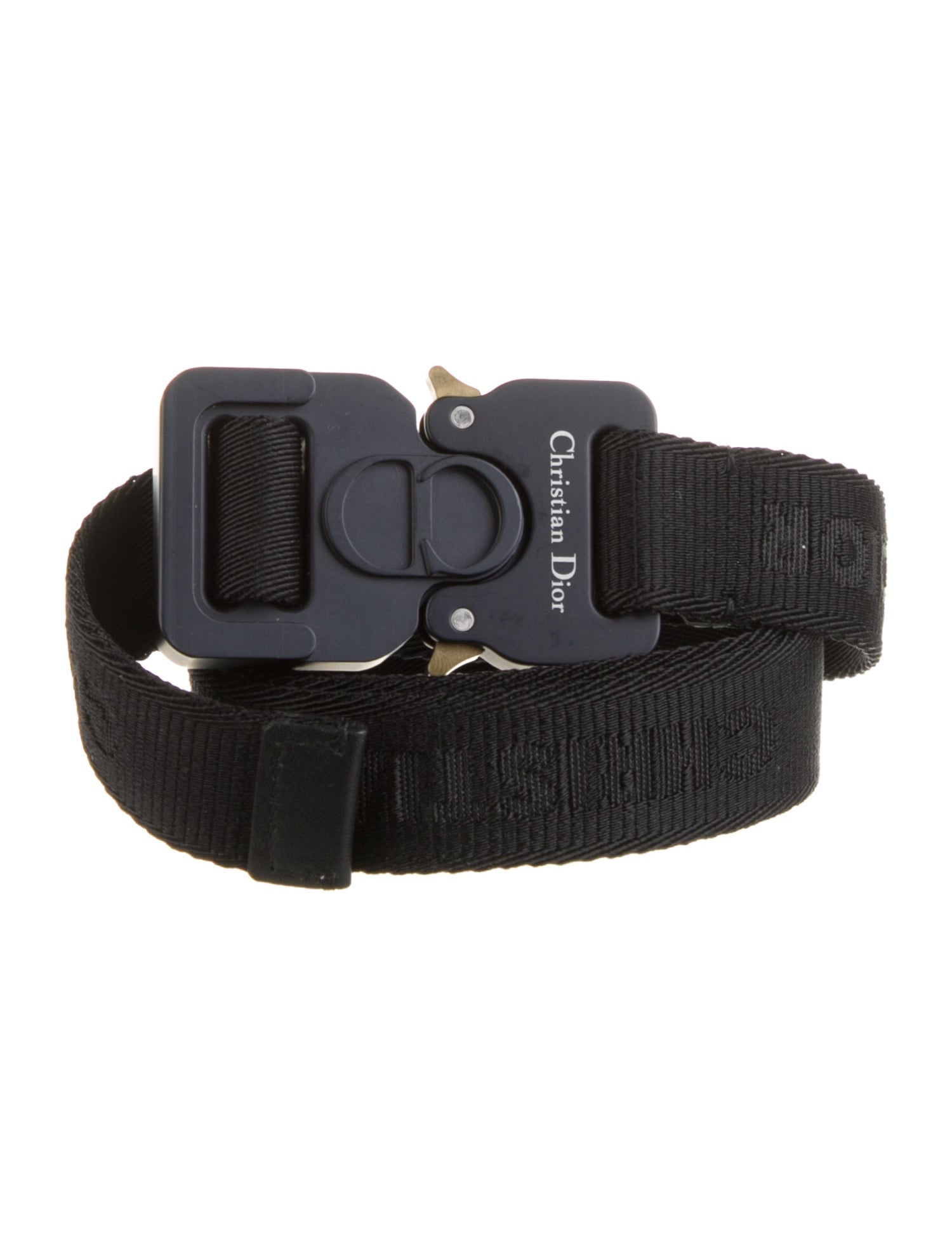 Christian Dior Skinny Canvas Belt