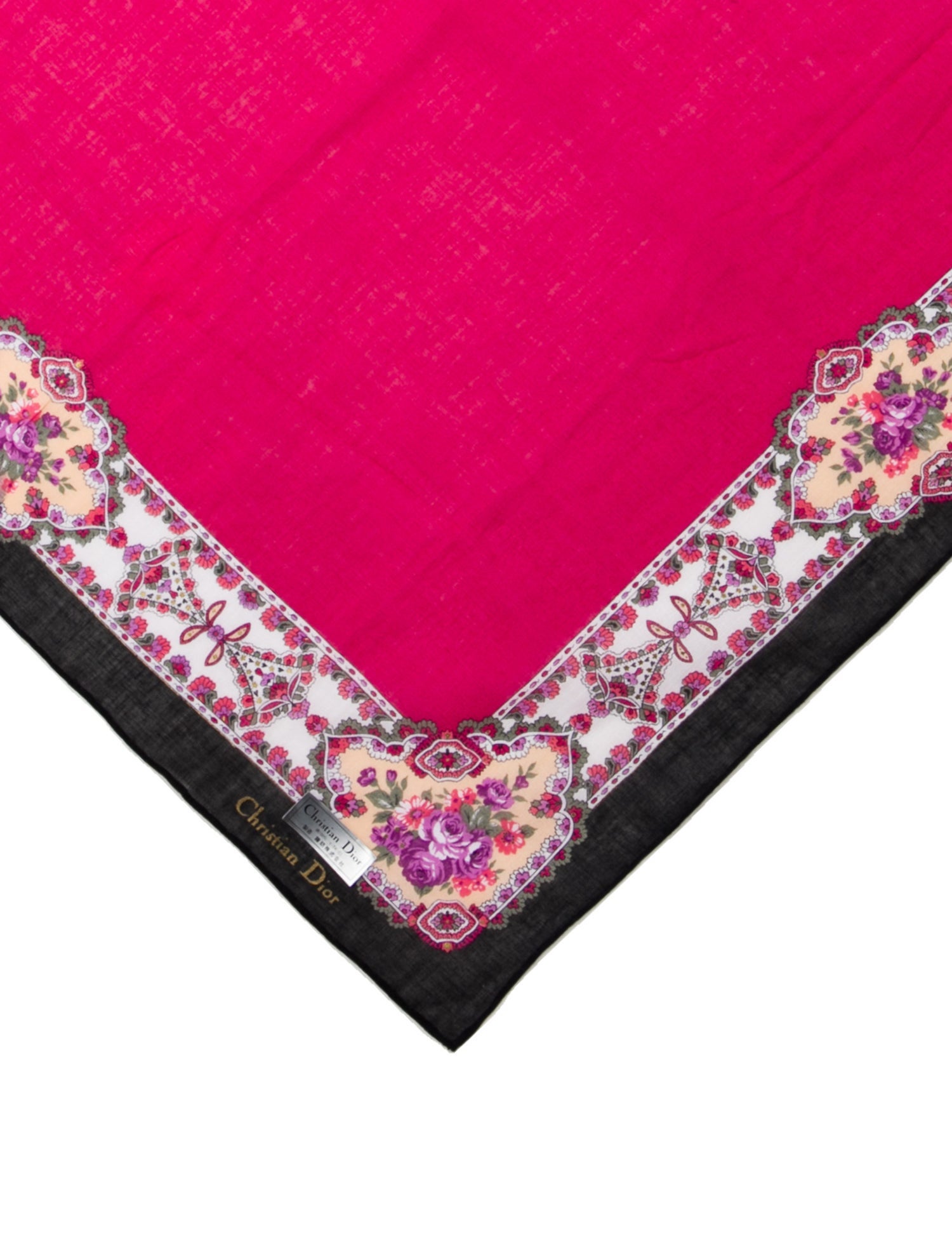 Christian Dior Paisley Print Handkerchief