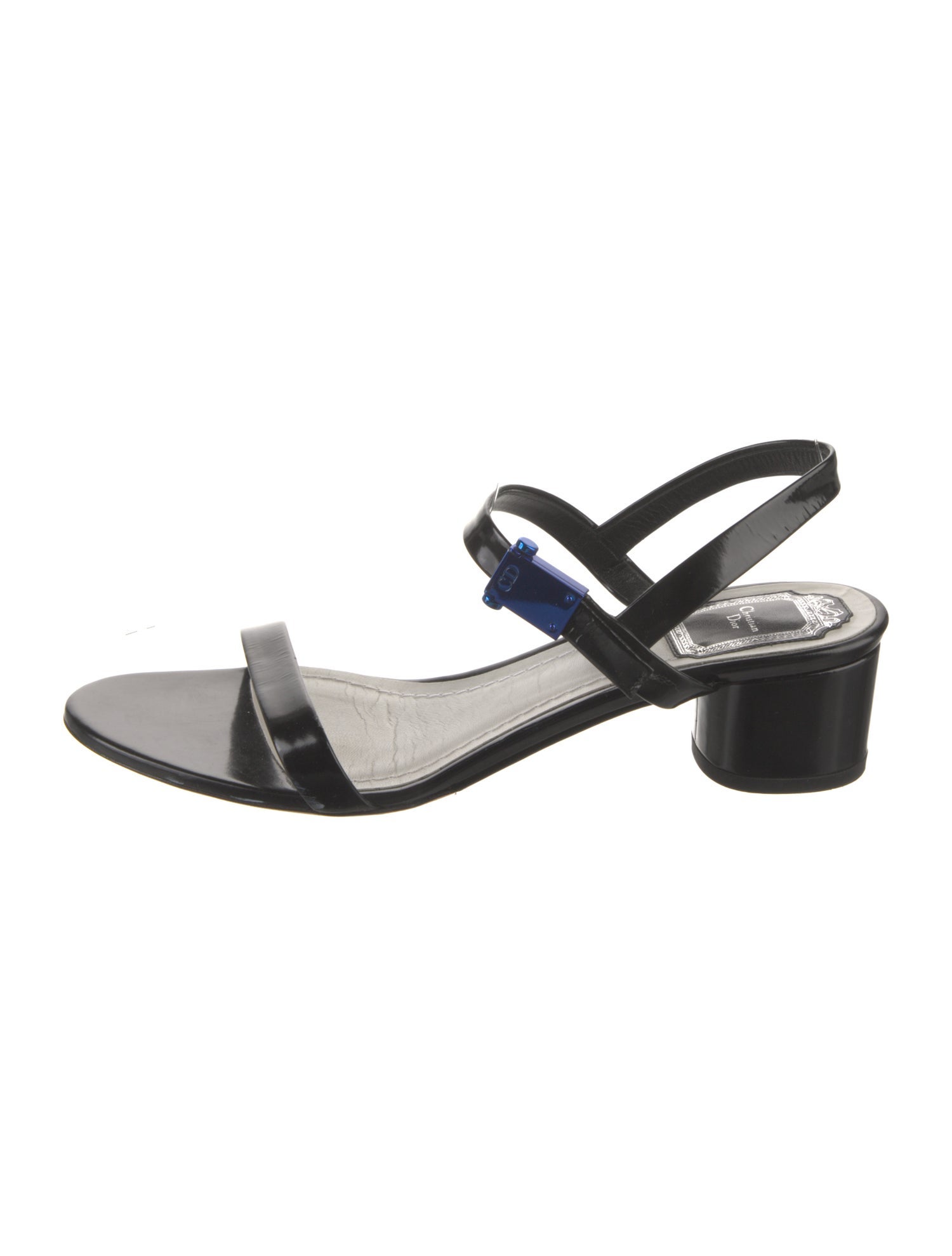 Christian Dior Patent Leather Slingback Sandals