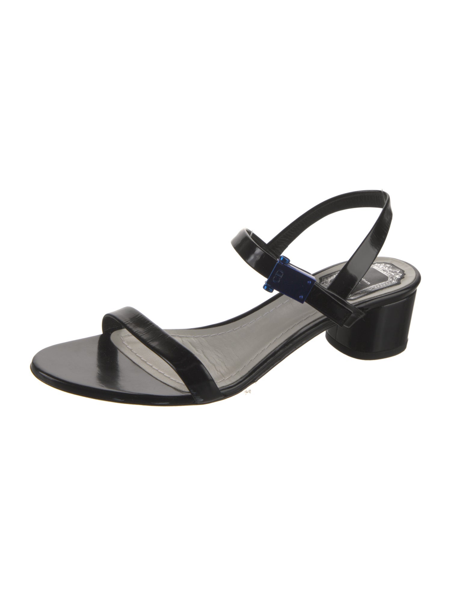Christian Dior Patent Leather Slingback Sandals